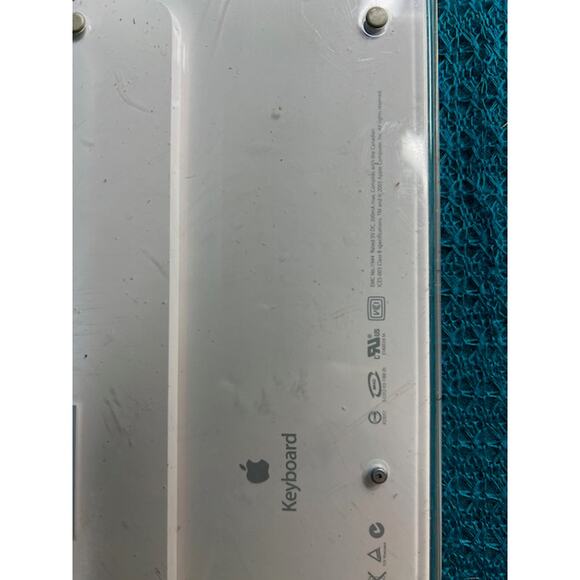 apple keyboard M9034LL/A white clear wired USB - Picture 12 of 12